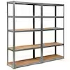 (Similar,incomplete)Gray 5-Tier Heavy Duty Steel Garage Storage Shelving Unit Adjustable 72 in.W x 72 in. H x 16 in.D
