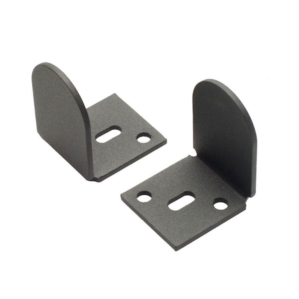 Matte Black Adjustable Floor Guides for Wood Doors by American Pro Decor
