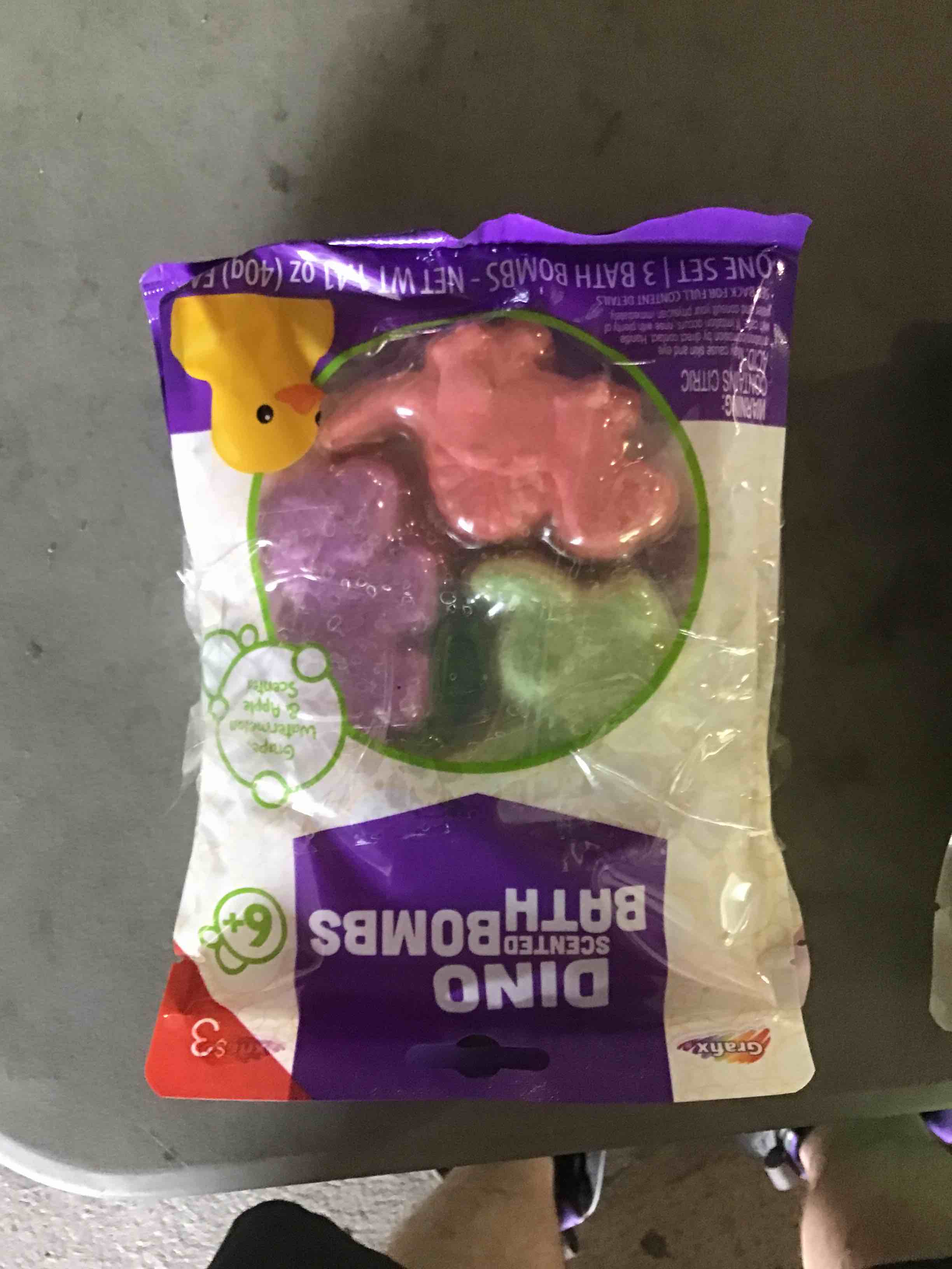 Dino Scented Bath Bombs, 3 packs of 3 bombs