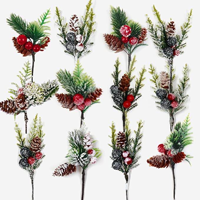 15 pcs artificial Christmas arrangements