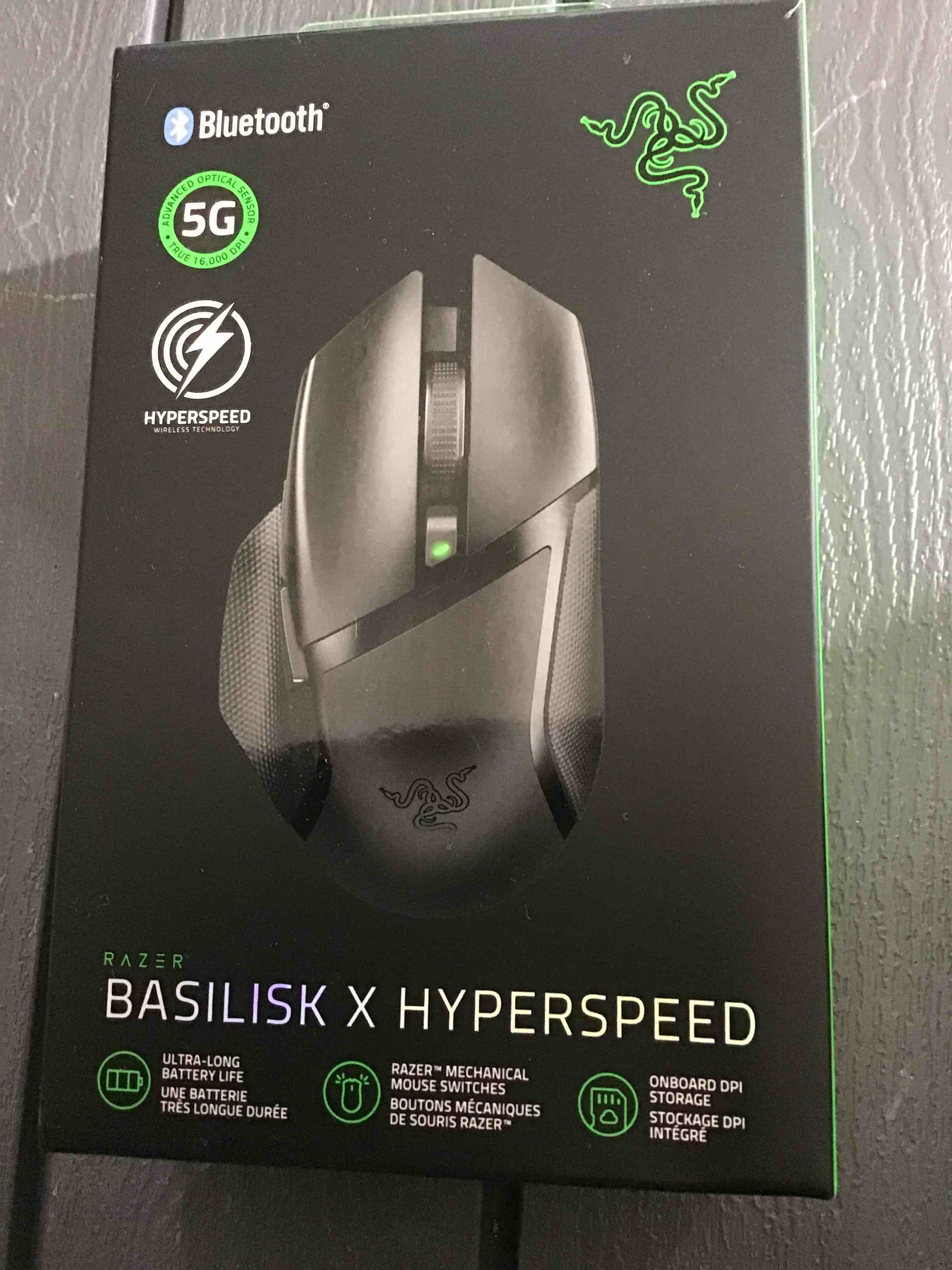 Razer Basilisk X Hyperspeer RC30-031501 Black 5G Wireless Technology Mouse