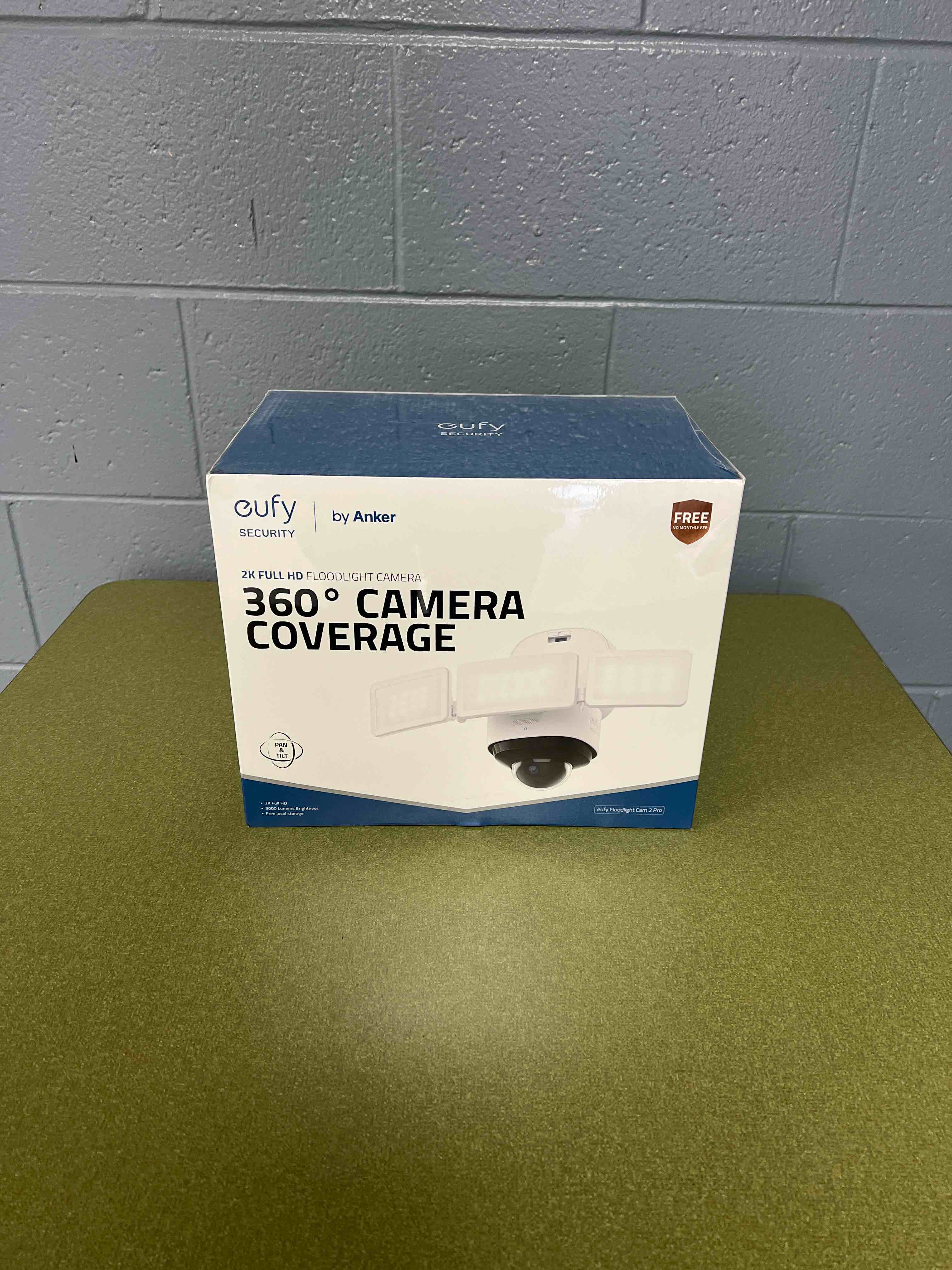 EUFU SECURITY BY ANKER 2K FULL HD 360 DEGREE CAMERA COVERAGE FLOODLIGHT CAMERA