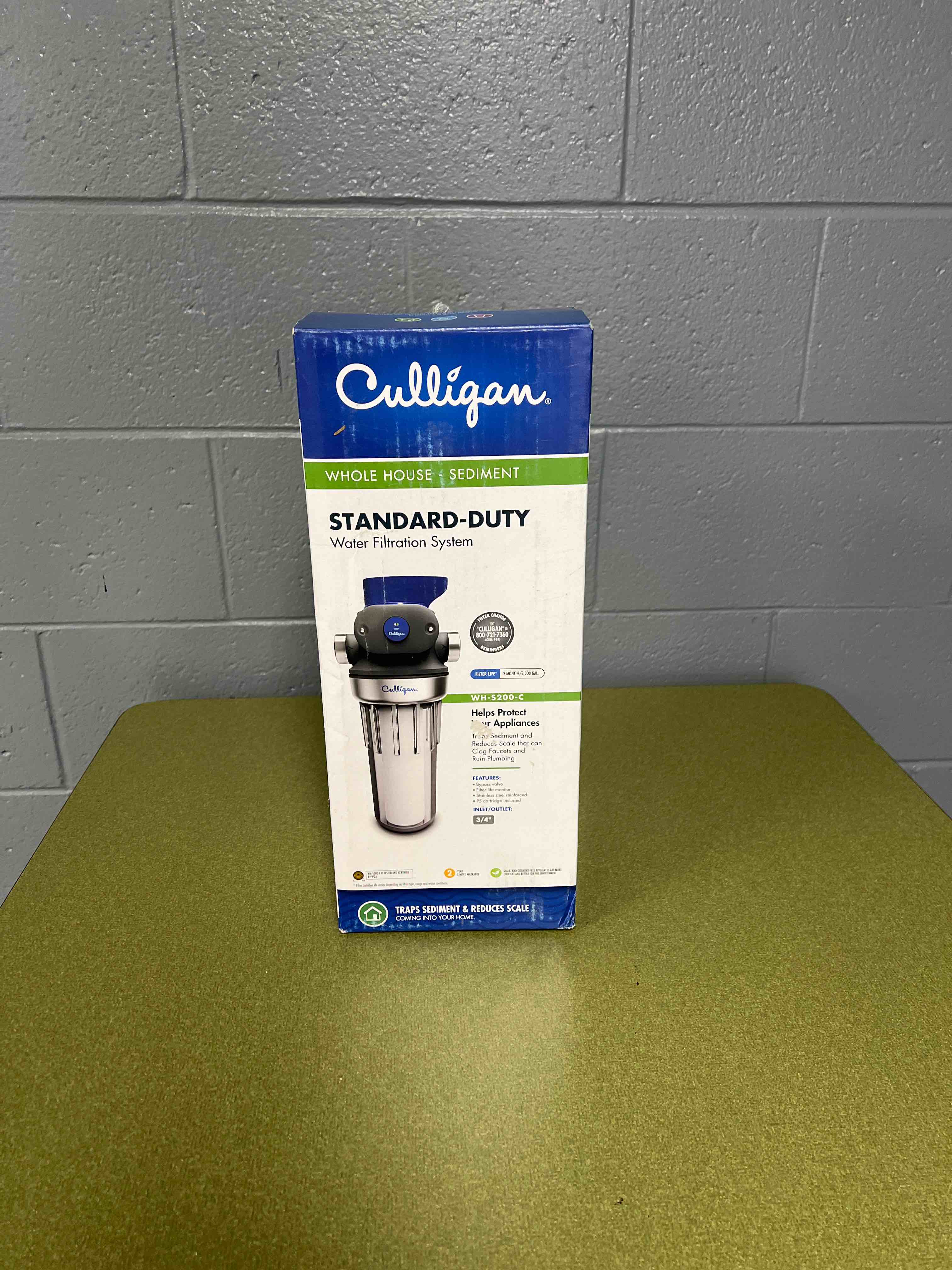 CULLIGAN STANDARD DUTY WATER FILTRATION SYSTEM WHOLE HOUSE SEDIMENT