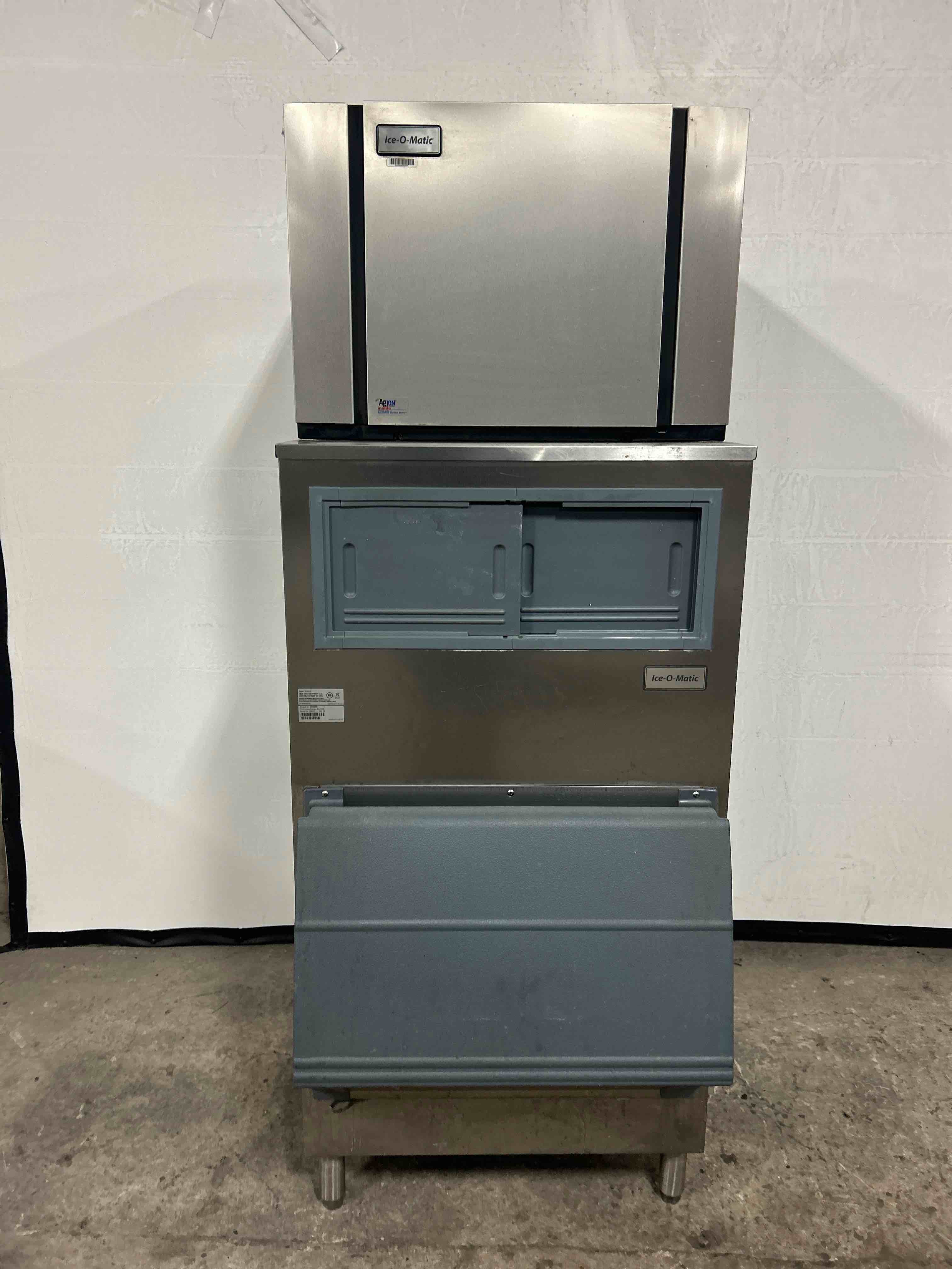 2019 ICE-O-MATIC 636LB CAPACITY AIR COOLED HALF CUBE ICE MACHINE WITH BIN