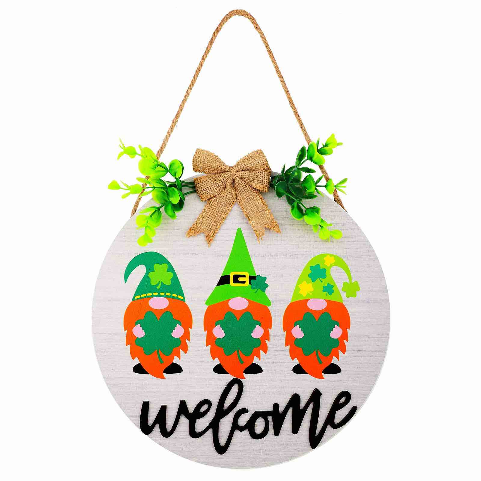 St Patrick’s Day Wooden Welcome Sign (Classic Style)