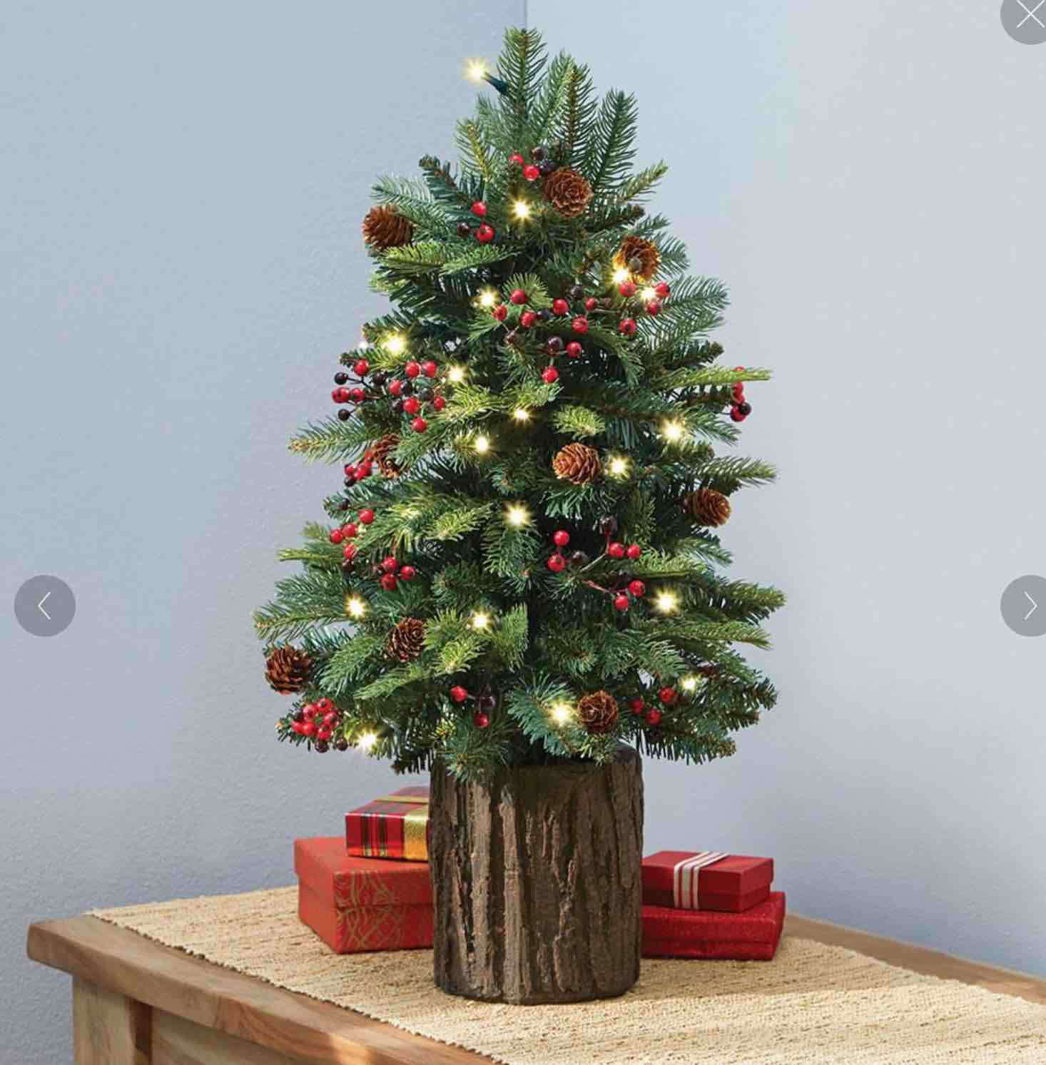 The Tabletop Prelit Christmas Tree