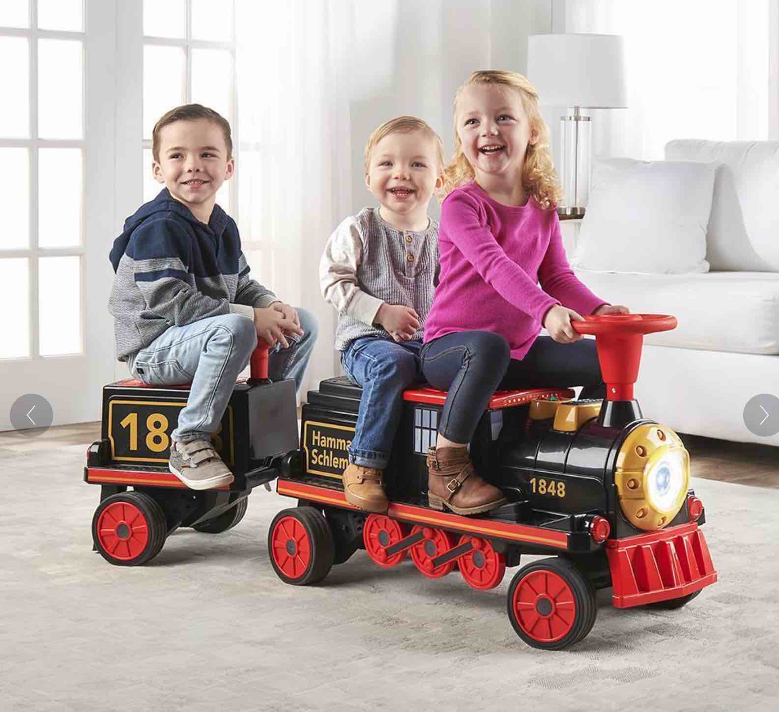 The Hammacher Schlemmer Three Passenger Electric Ride On Train
