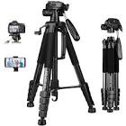 JOILCAN Camera Tripod for Canon Nikon, 74" Lightweight DSLR Tripod Camera Stand with Detachable Head and Universal Phone Mount, Reinforced Aluminum Tall Tripod for Vlog Live Streaming Max Load 14LB(EU)