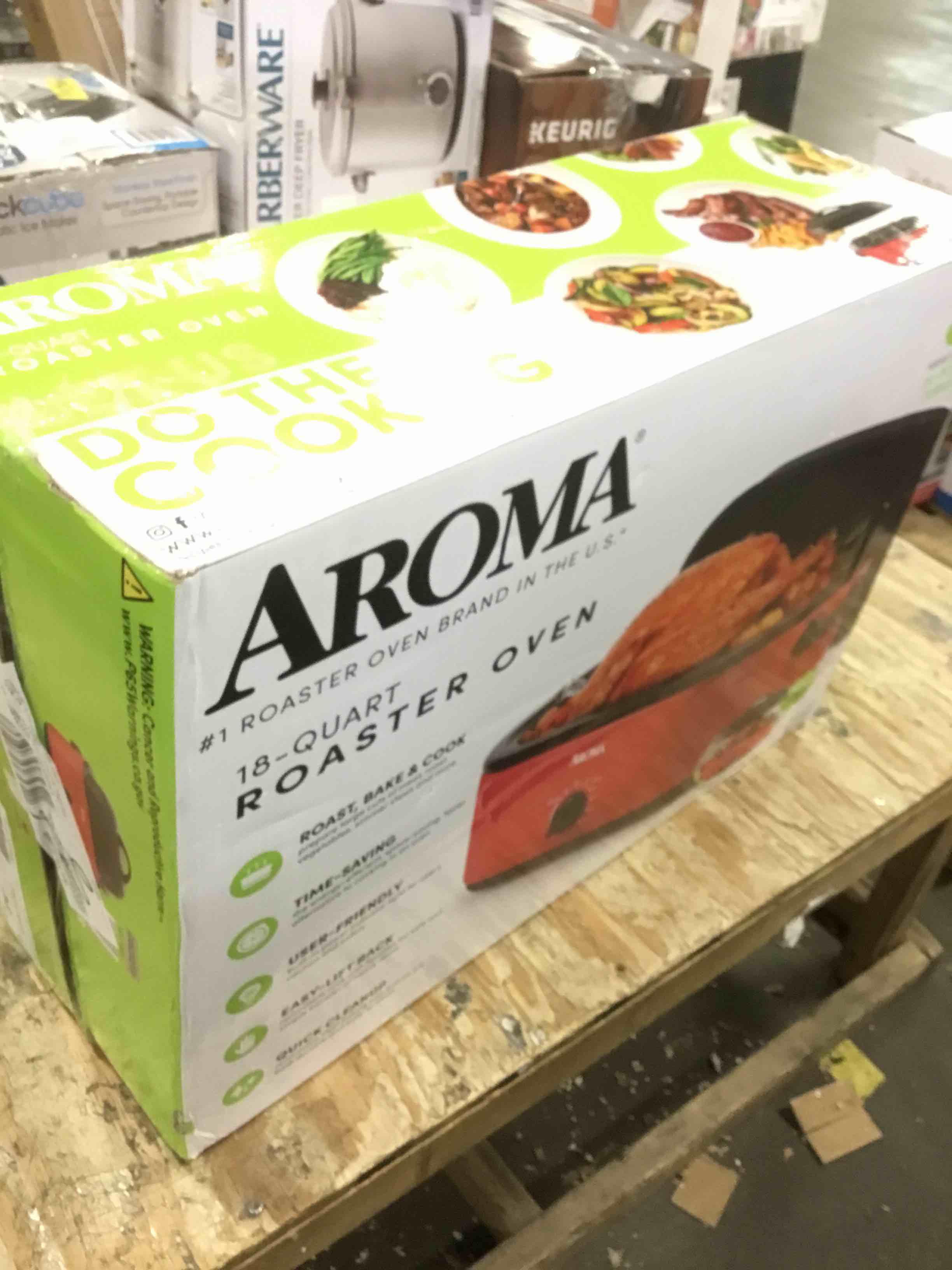 Aroma® 18Qt. Roaster Oven with HighDome Lid Red