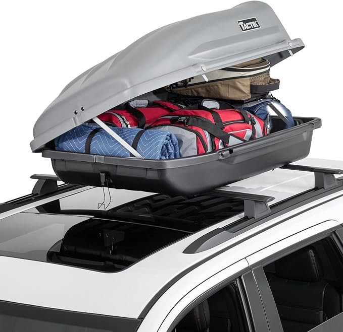 TACTIK Rooftop Cargo Carrier Hard Shell, Large, Grey 