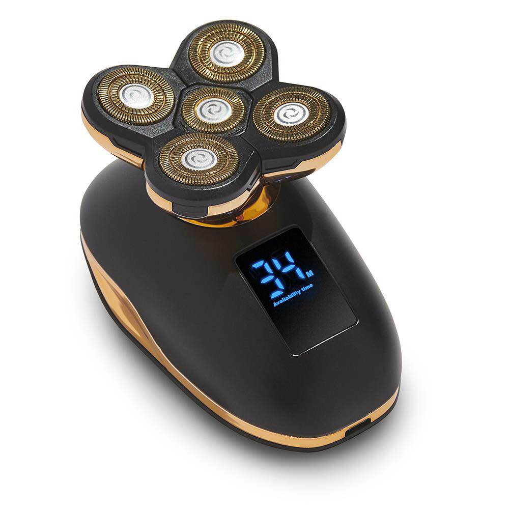 Hammacher Schlemmer Ergonomic Head Shave with LED Display 97275