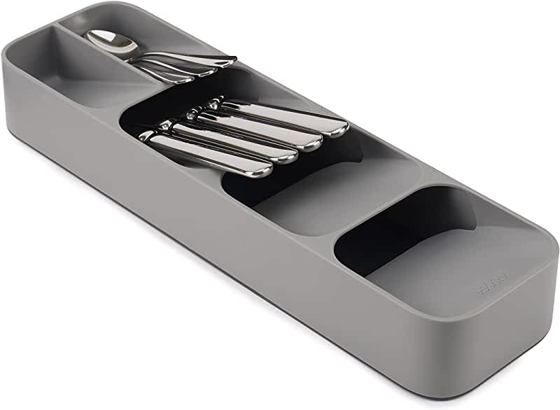 Hung Kai Compact Utility Cutlery Flatware Drawer Organizer White Space Saving