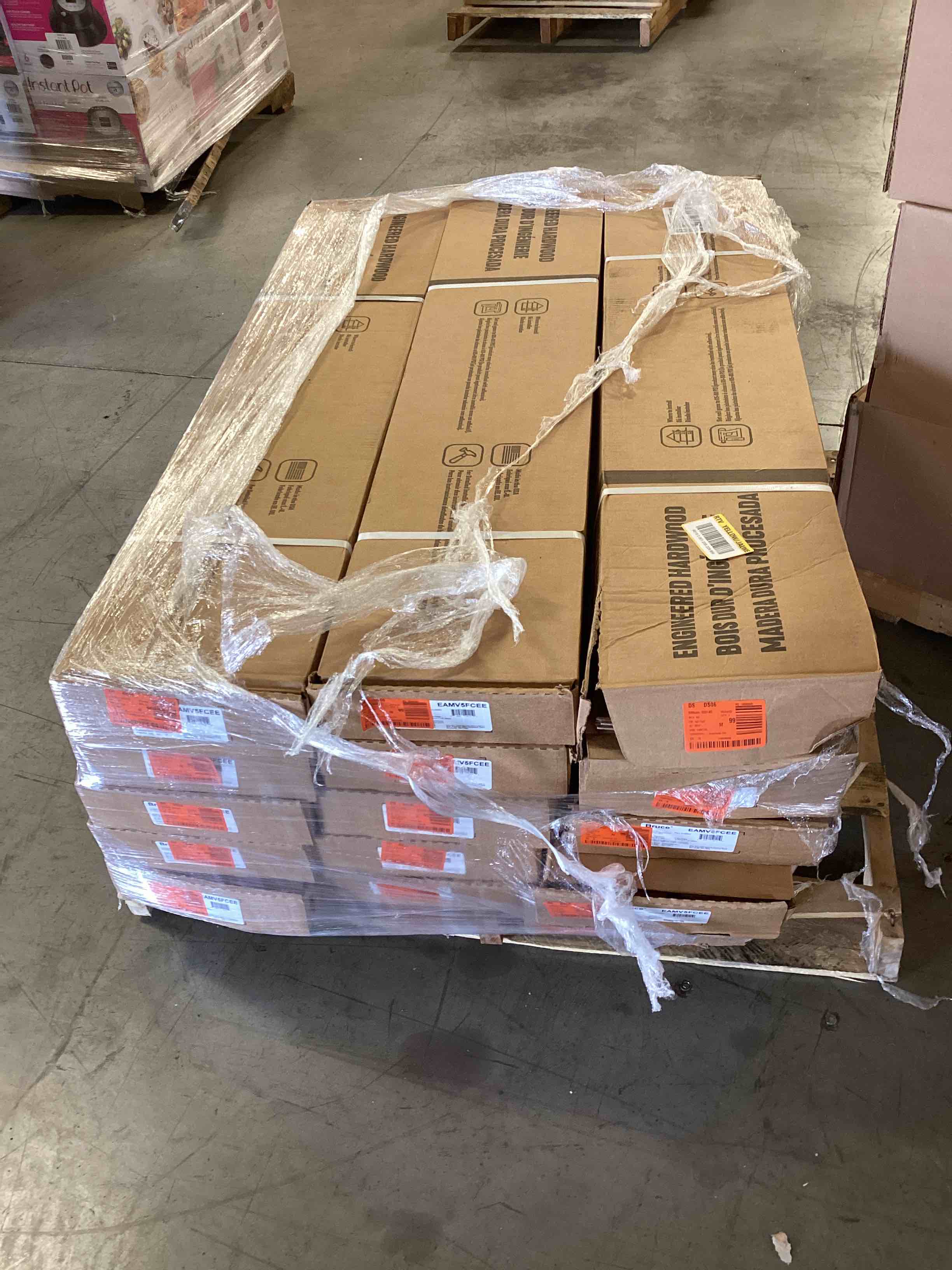 15 boxes of Bruce American Vintage Fall Classic Oak 3/8 in. T x 5 in. W Hand Scraped Engineered Hardwood Flooring (25 sqft/case) 375 ft.² your b.i.d. per square foot