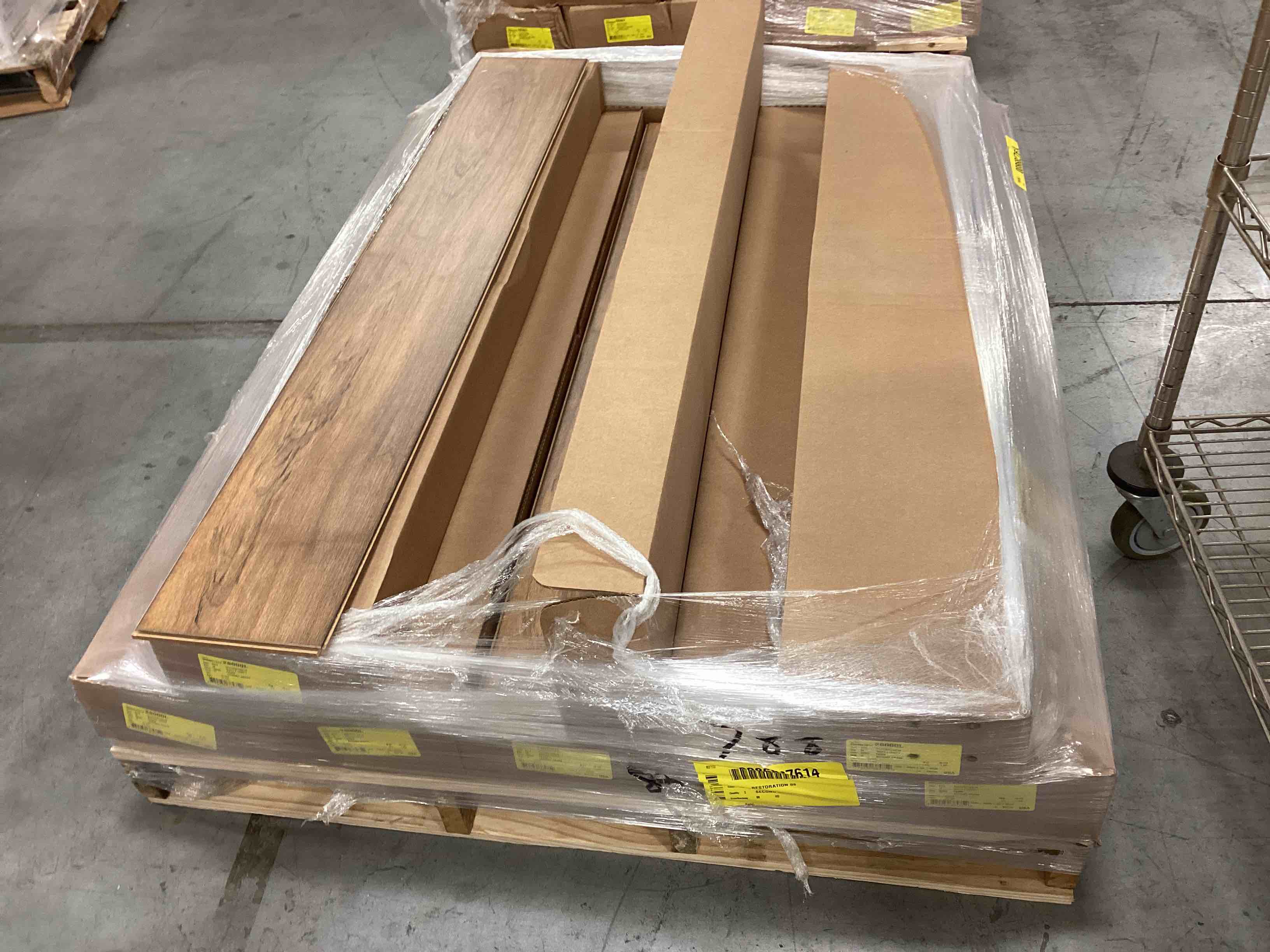 eight boxes of restoration, fawn engineered hardwood flooring 169.6 ft.² your b.i.d. per square foot.
