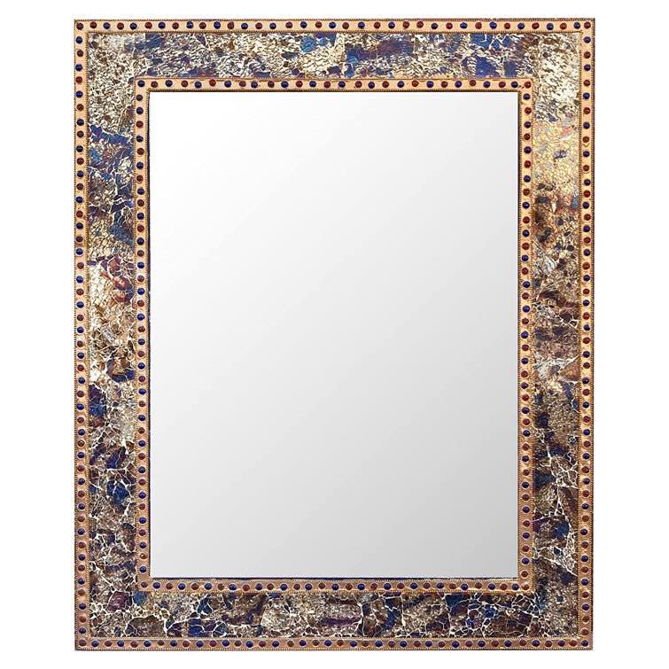 Fired Gold Cima Rectangle Wall Mirror