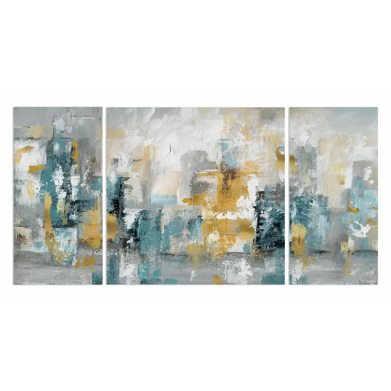 City Views II On Canvas 3 Pieces Multi-Piece Image