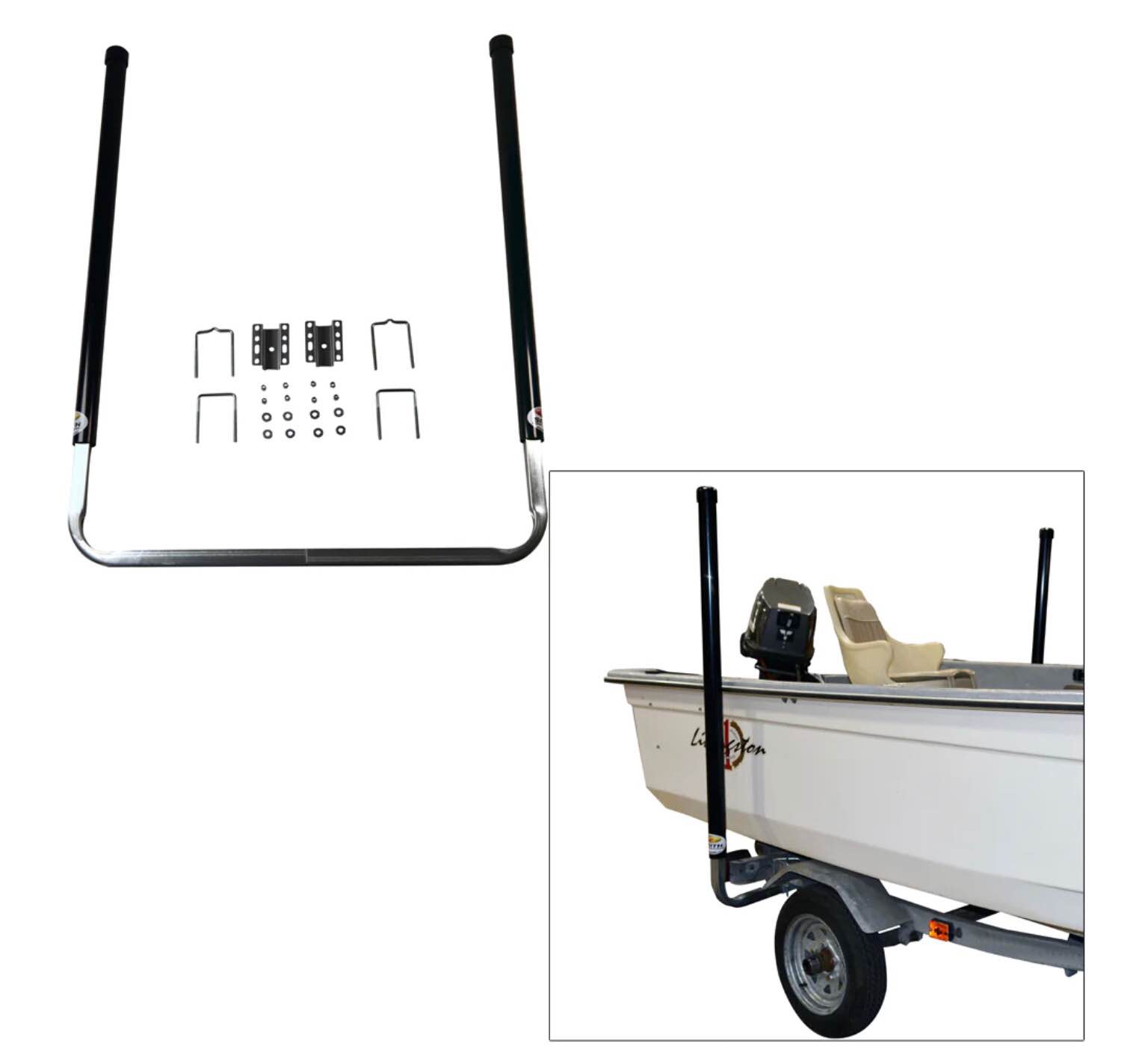 C.E. SMITH 60" BLACK PVC POST GUIDE-ON [27646]