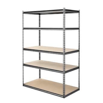 PROJECT SOURCE Steel Heavy Duty 5-Tier Utility (48-in W x 24-in D × 72-in H)