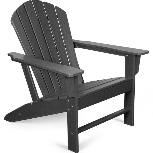 MIRAFIT Outdoor Classic Composite of Adirondack Chair, All-Weather Resistant Deck Lounge Chair with Ergonomic Design