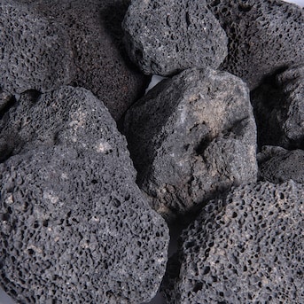 YARD ELEMENTS Black 1-3-in and 3-5 in Lava Rock Fireproof and Heatproof Volcanic Lava Rock, Perfect For Fire Pits, Fireplaces, Bbq and More Indoor and Outdoor Use- Natural Stones 10 Pounds