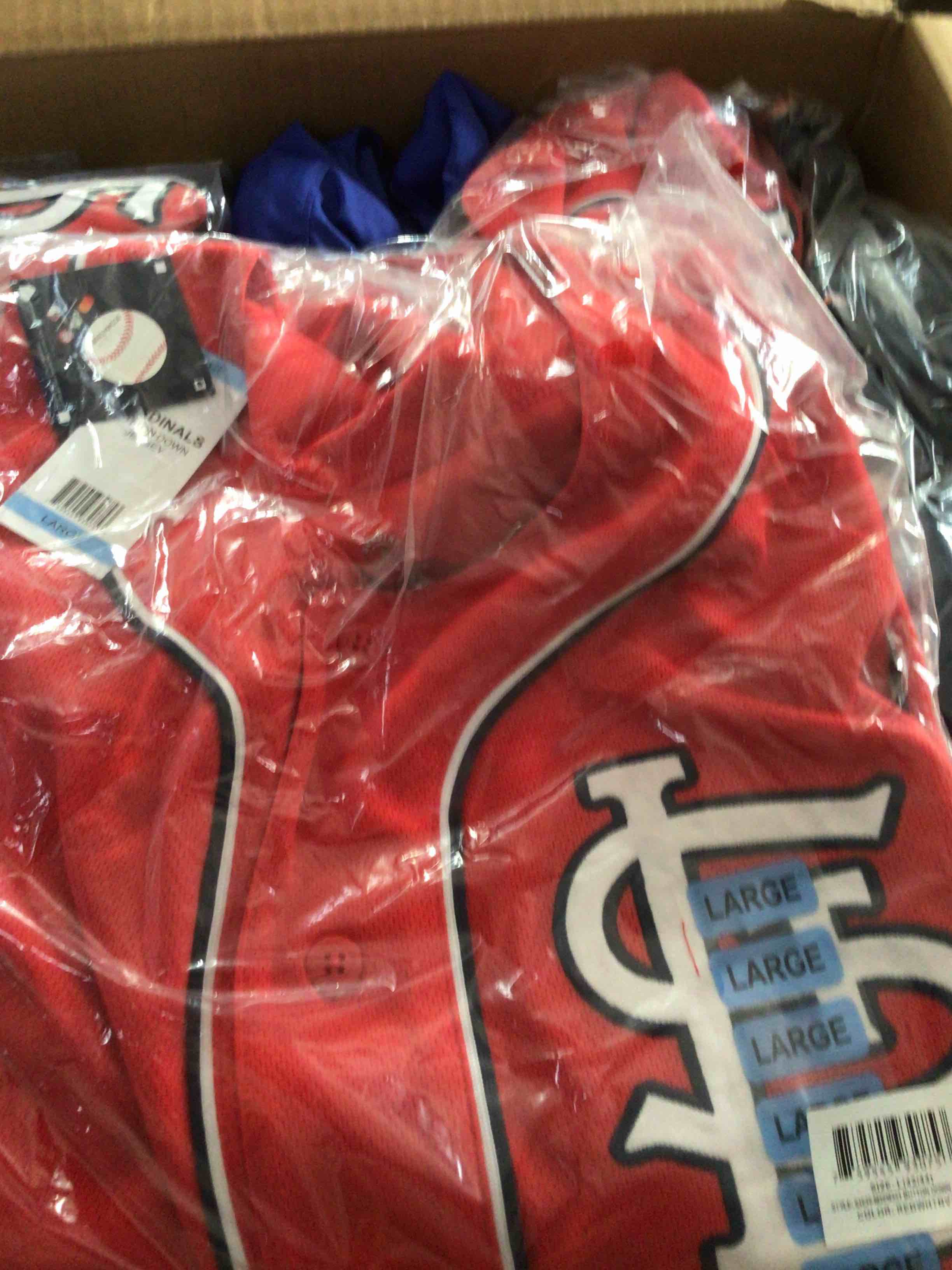 MLB Adult Jersey Tee St. Louis Cardinals Team Color L