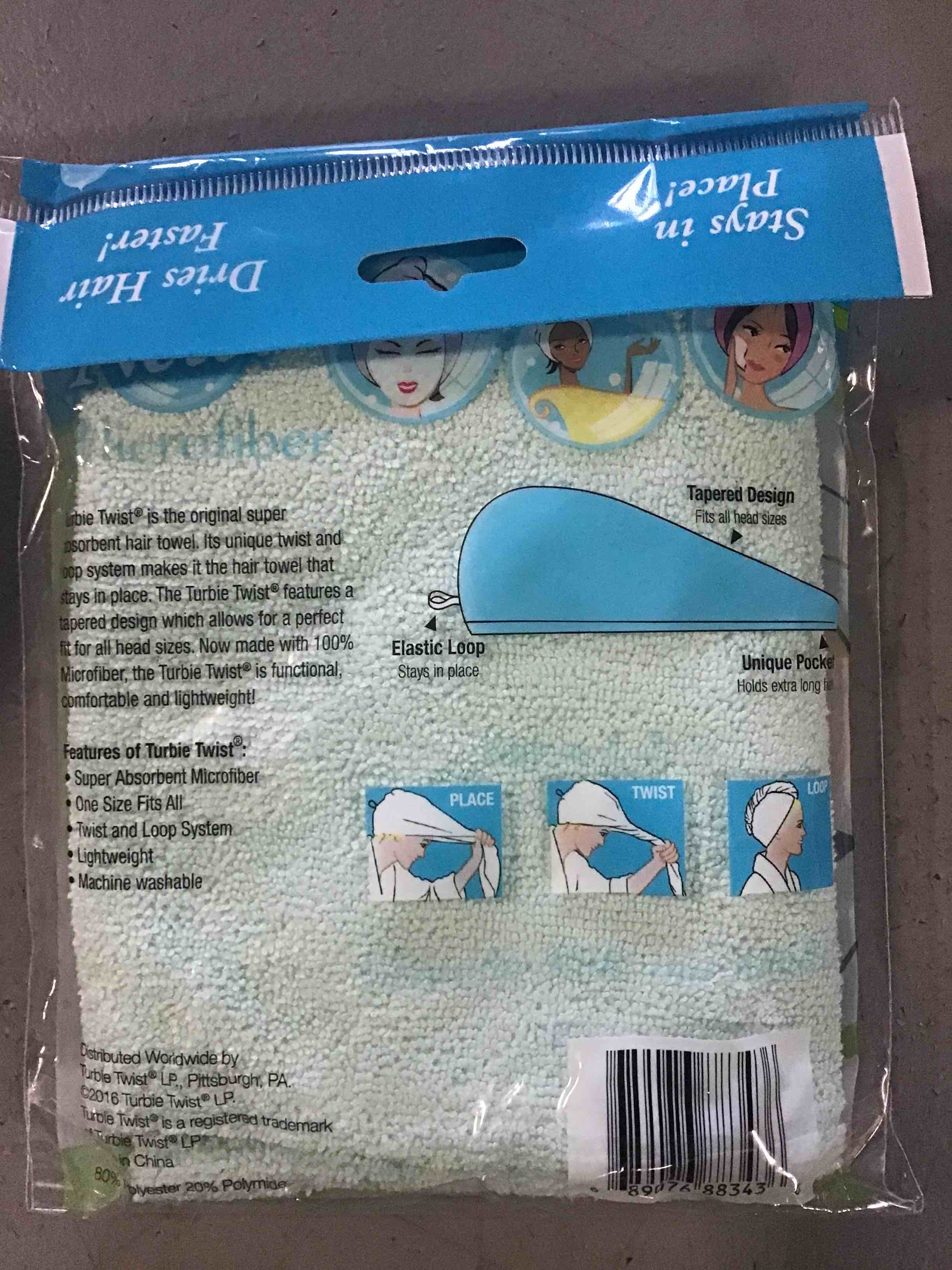 Turbie Twist 1 Pack (Colors May Vary)