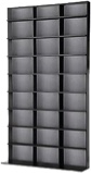 Atlantic Elite Media Storage Cabinet - Large Tower, Stores 837 CDs, 630 Blu-Rays, 531 DVDs, 624 PS3/PS4 Games or 528 wii Games with 9 Fixed Shelves, PN35435725 in Black