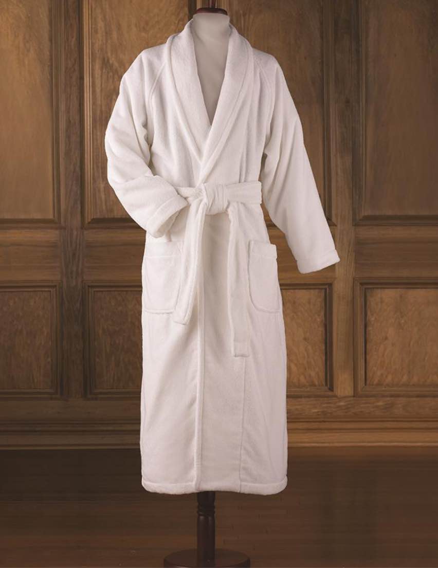 The Hammacher Schlemmer Genuine Turkish Cotton Luxury Bathrobe (White)