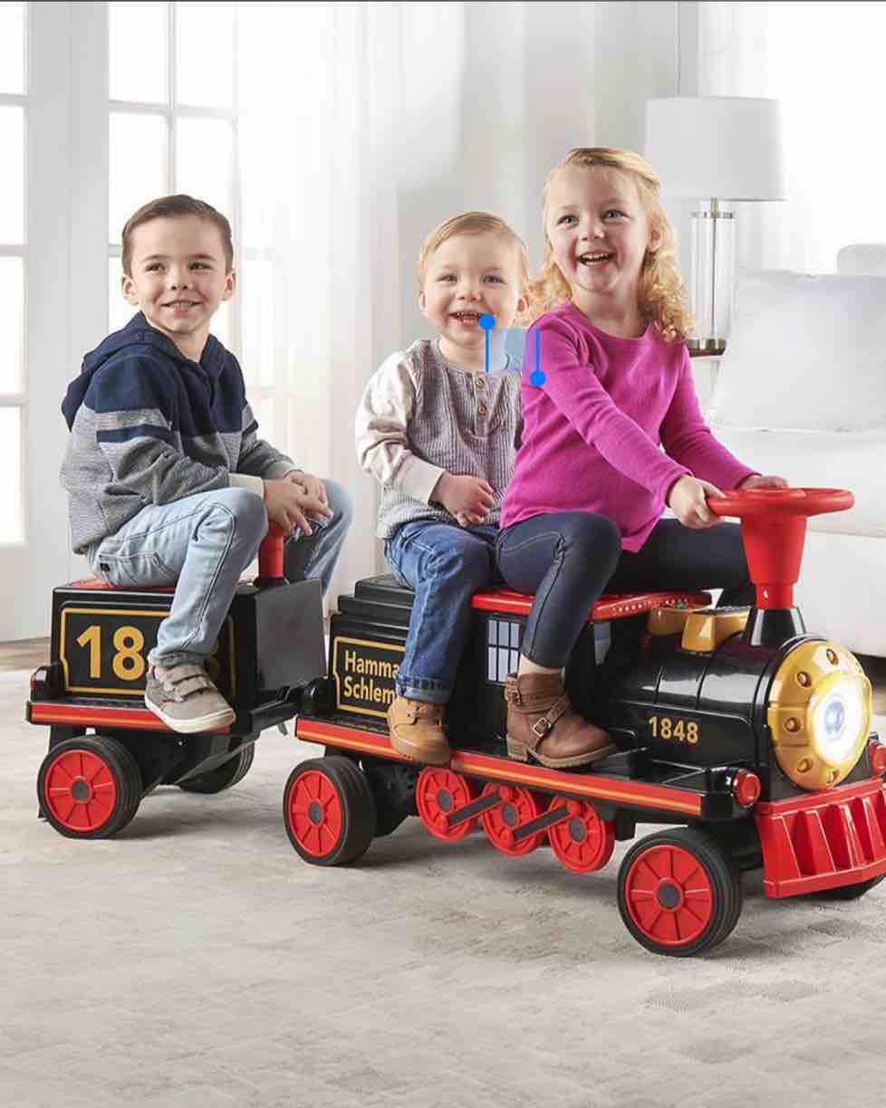 The Hammacher Schlemmer Three Passenger Electric Ride On Train