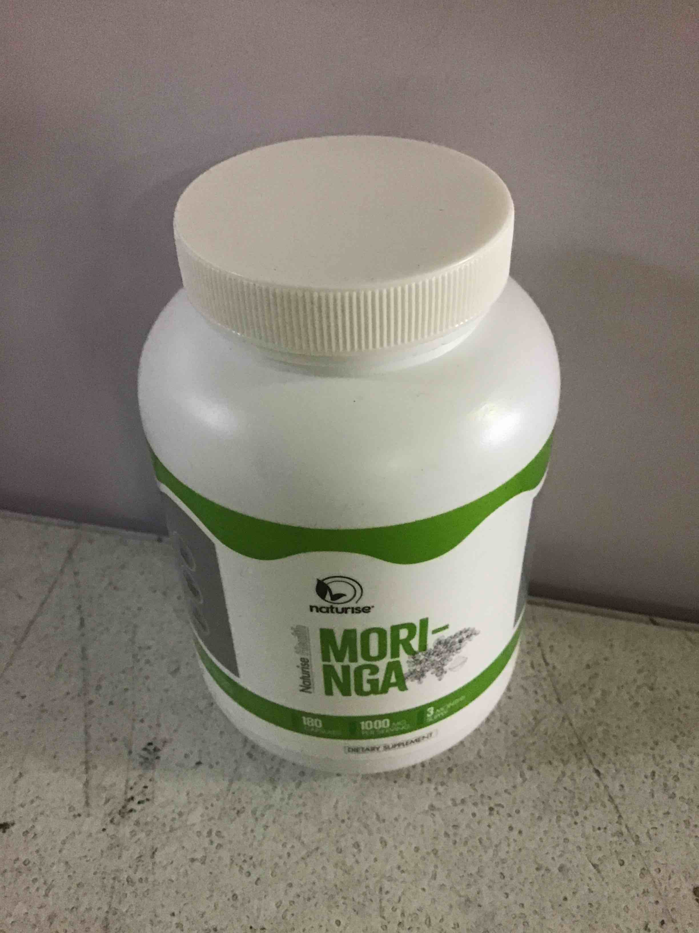 Naturise Moringa - 1000 Mg - 180 Vegetable Capsules - Exp 03/2023)