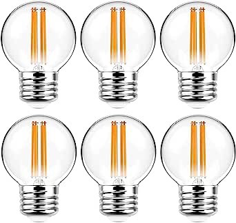 Bluex Bulbs G16.5 4000K 6W E26 Base 6-pack 