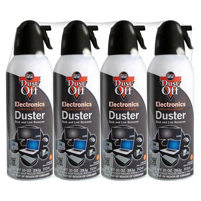 Falcon Dust-Off Compressed Gas Duster (10oz., 4 Pack) 3/4 