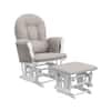 storkraft Swirl Cushion Glider and Ottoman Set