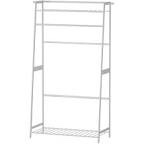 langria wooden clothing rack, white 