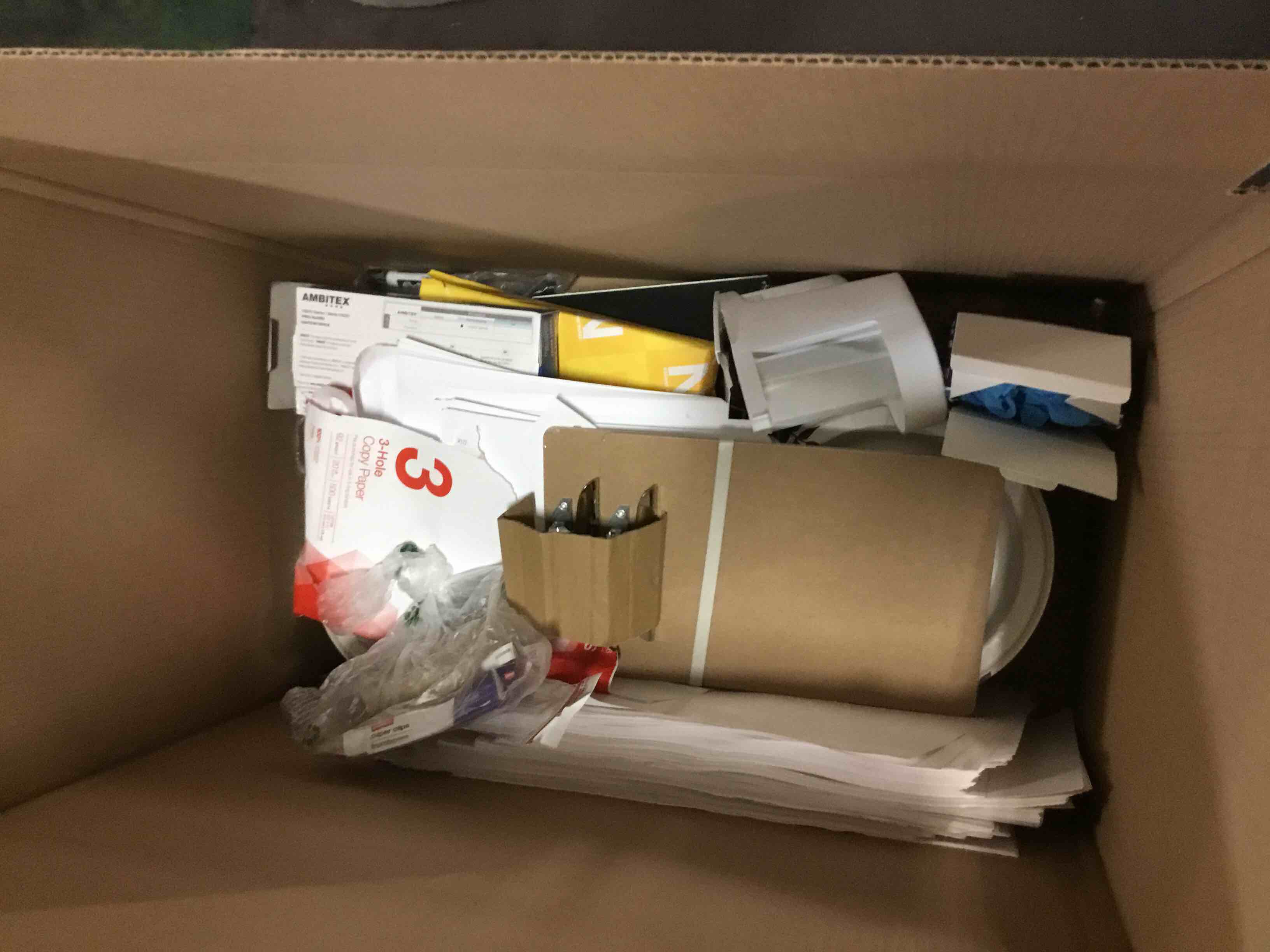 Assorted of variety of products for the maintenance and cleaning of office or home. (expiration date, brands and sizes may vary)