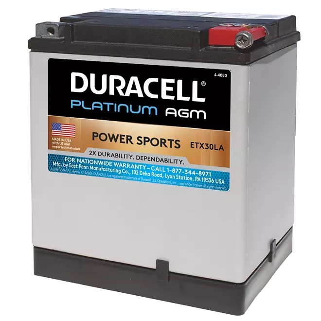 Duracell AGM Powersport Battery - ETX30LA