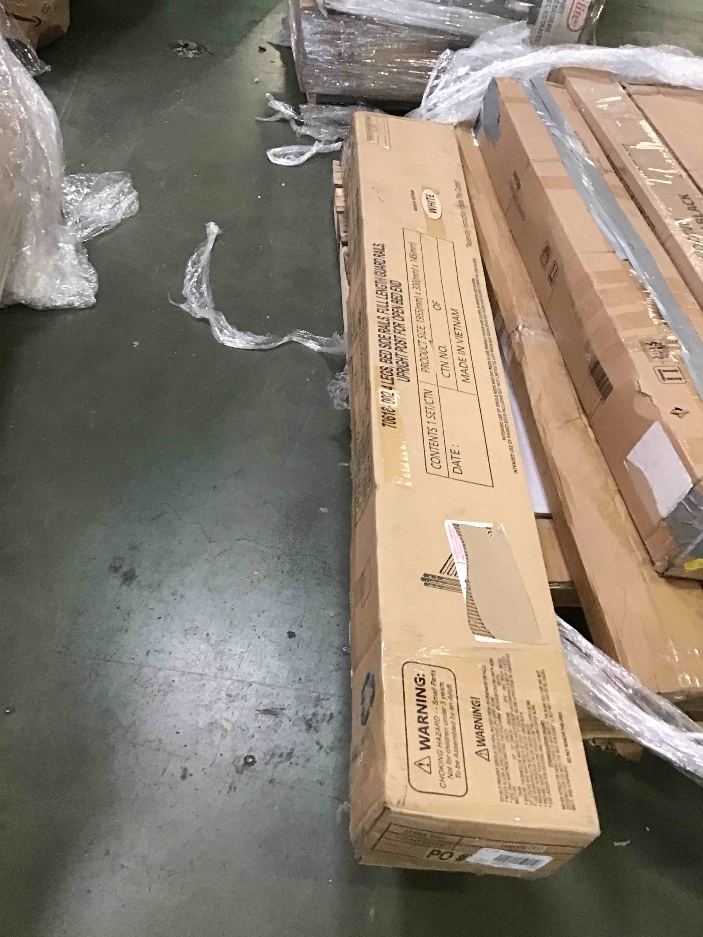 Bed legs, side rails, guard rails