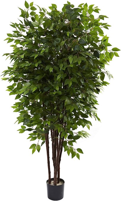 Nearly Natural 5402 6.5ft. Deluxe Ficus Tree,Green,48x48x78