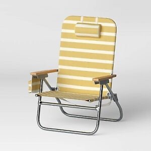 Aluminum High Sitting Chair with Pillow - Yellow - Threshold