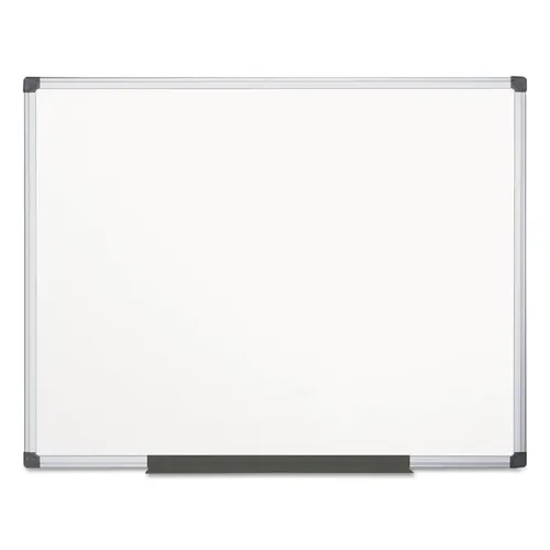 Silque Mastervision Porcelain Value Dry Erase Board, 48 x 72, White Surface, Silver Aluminum Frame