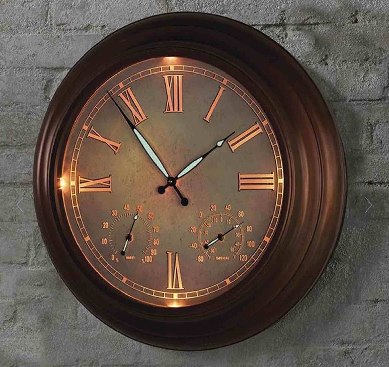 The 24" Outdoor Lighted Atomic Clock