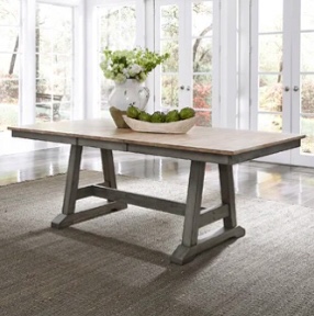 406-t4094 Liberty Furniture Trestle Dining Table (incomplete) table top only 