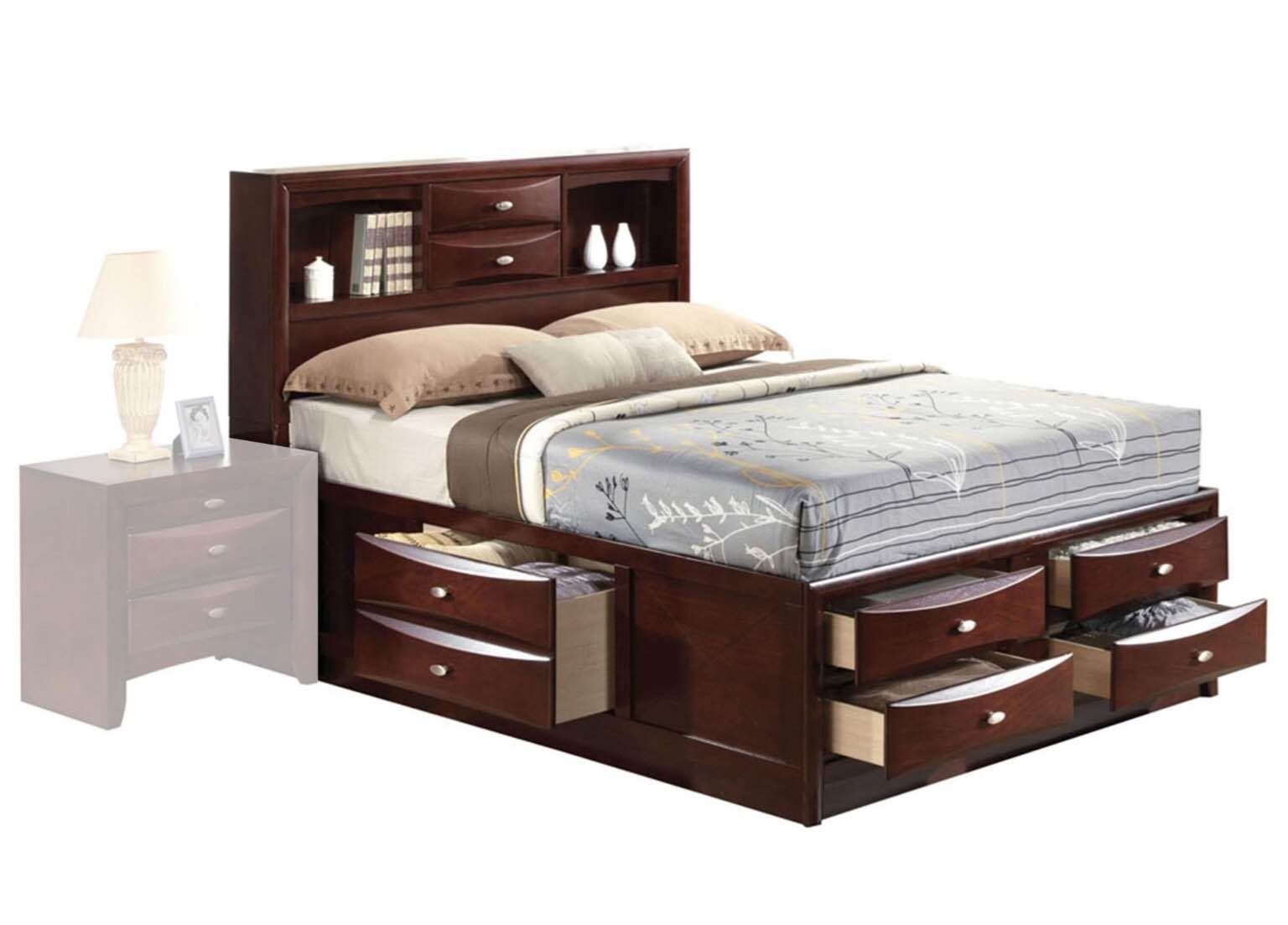 21601Q-R Acme Furniture Ireland - Espresso Queen Bed - Rail (incomplete) box 2/4 only 