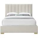 Meridian Furniture Pierce Beige Fabric Queen Bed (incomplete) box 2/2 only 