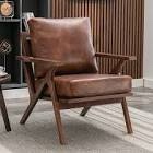 brown leather arm chair (stock photo similar but not exact)