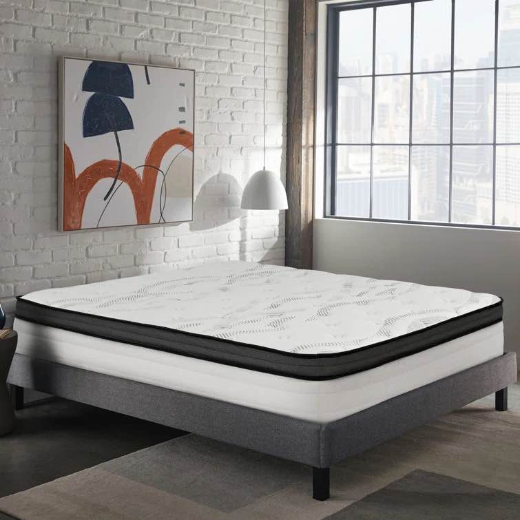wayfair sleep 14" plush hybrid mattress queen