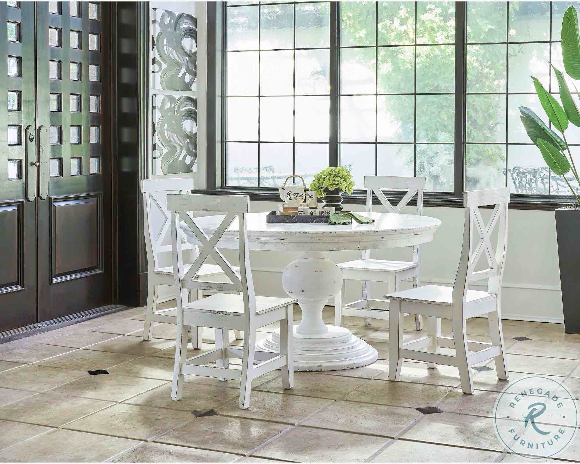 Brixton White Calinda Dining Room Set(incomplete base only)