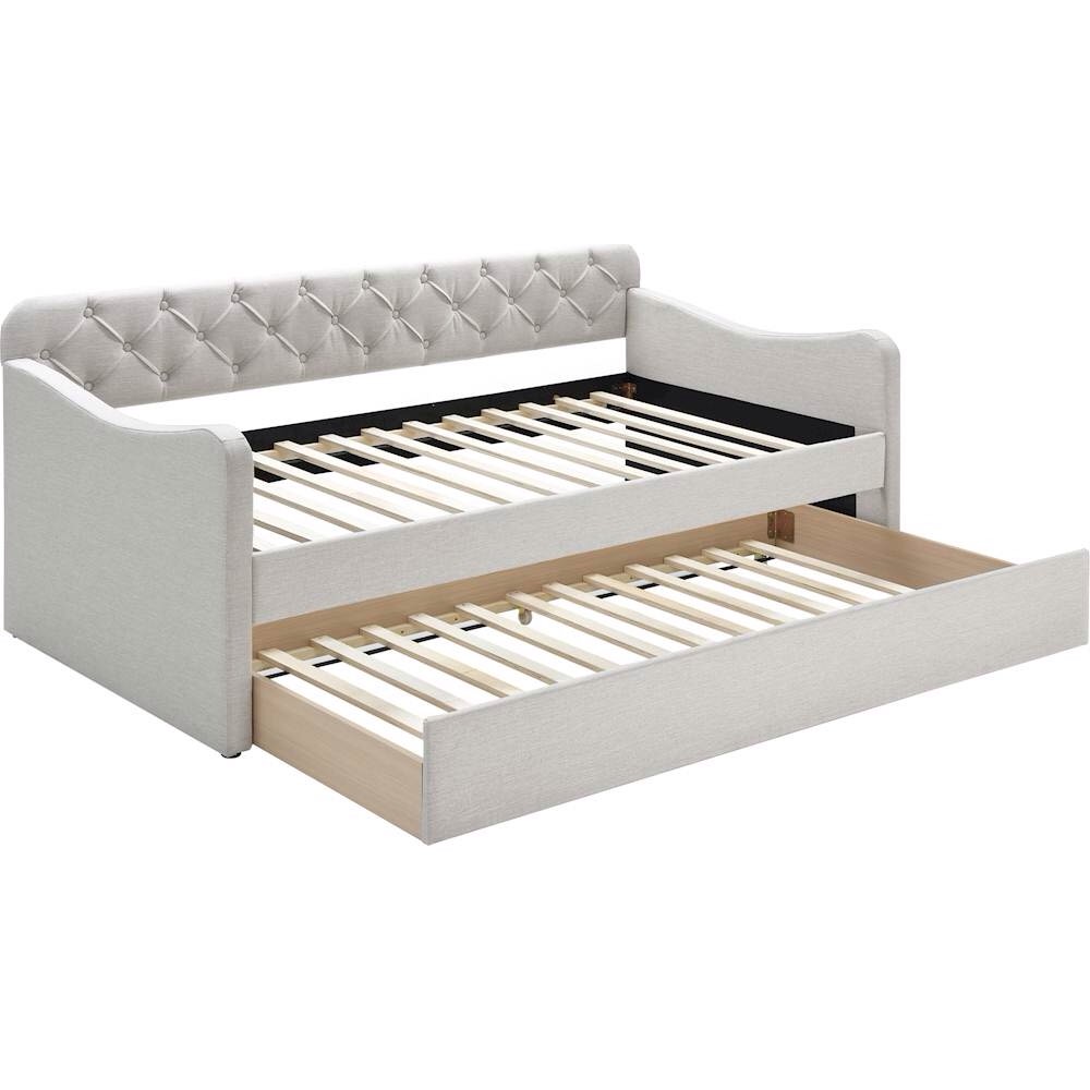 Click Decor Carmina 3-Seat Fabric Daybed Sofa with Under-Bed(incomplete box 2/2)