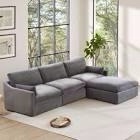 grey sectional sofa (incomplete box 3/4)