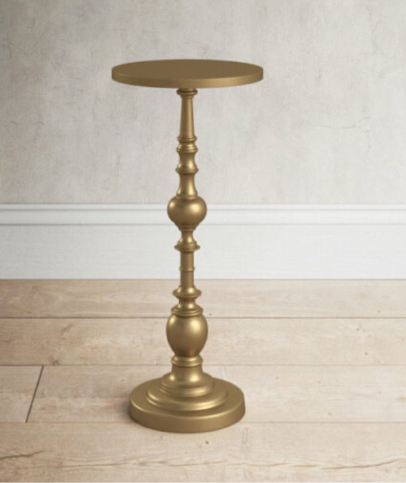 Heafield 22.5” Tall Pedestal End Table